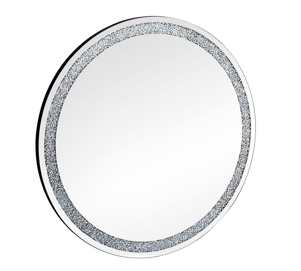Tessa mirror Ø80 cm silver