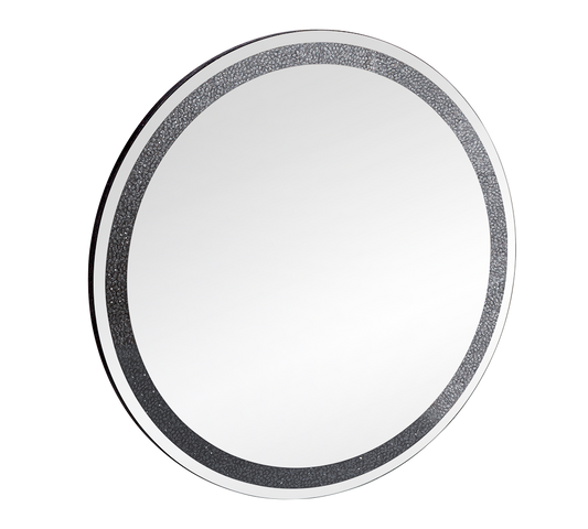 Tessa mirror Ø80 cm black
