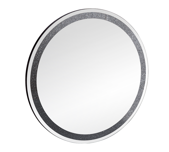 Tessa mirror Ø80 cm black