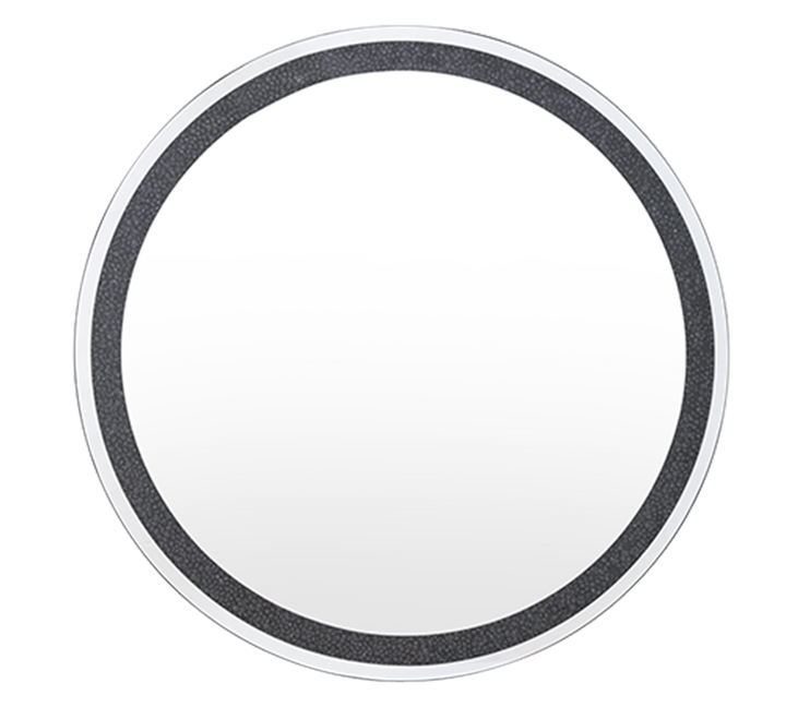Tessa mirror Ø80 cm black