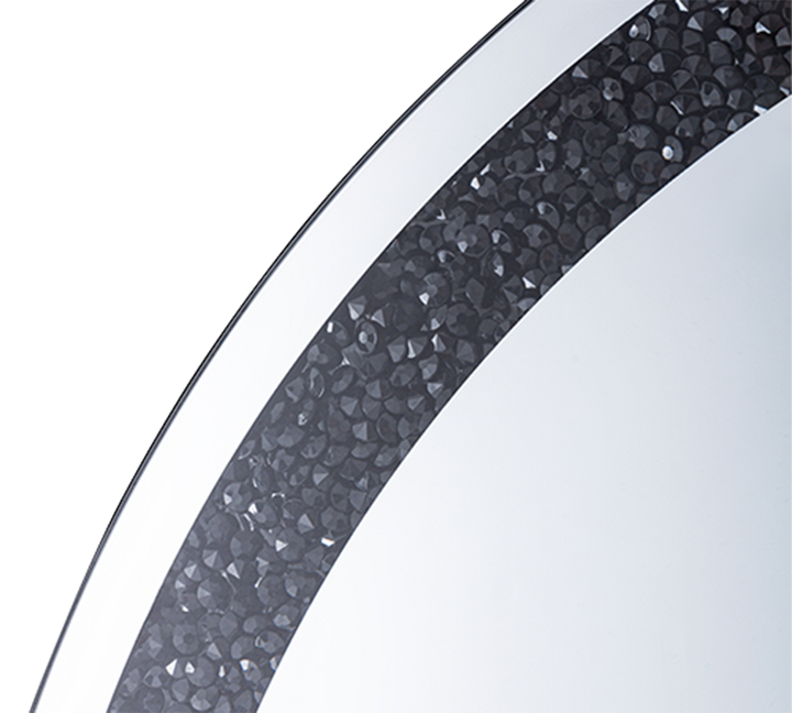 Tessa mirror Ø80 cm black