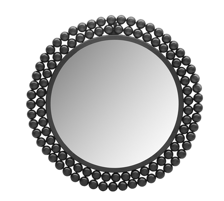 Amila mirror Ø46 cm black