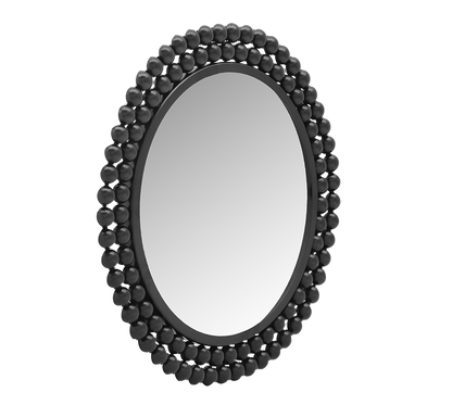 Amila mirror Ø46 cm black