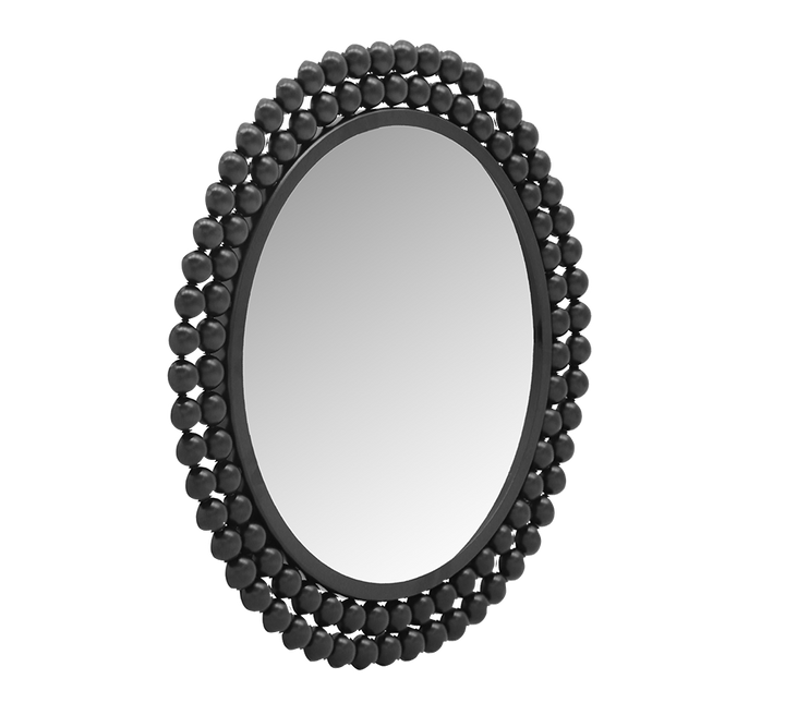 Amila mirror Ø46 cm black