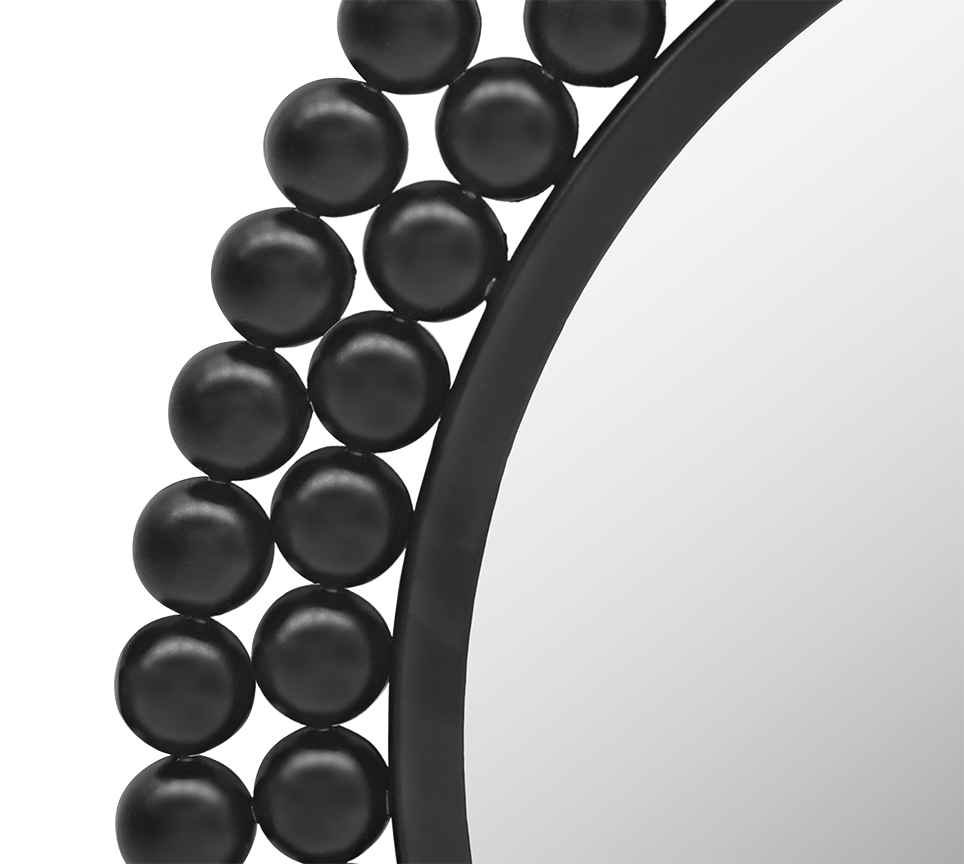 Amila mirror Ø46 cm black