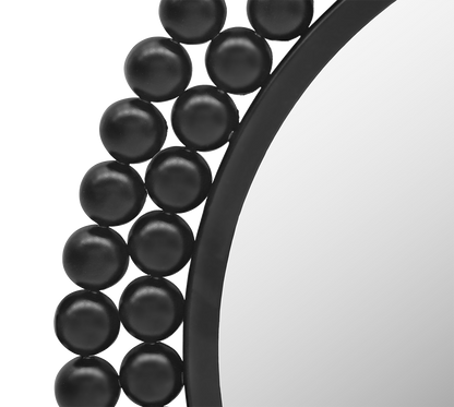 Amila mirror Ø46 cm black