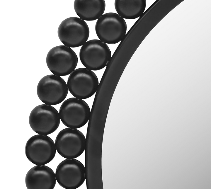 Amila mirror Ø46 cm black