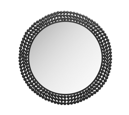 Amila mirror Ø76 cm black