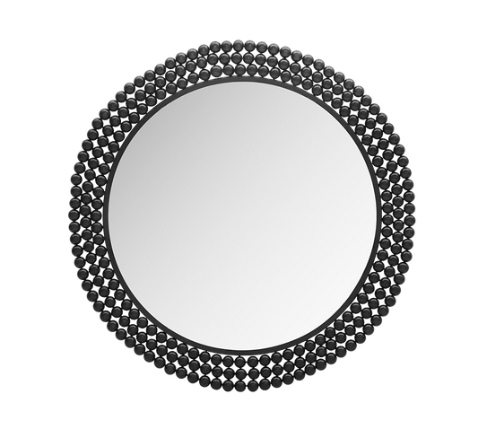 Amila mirror Ø76 cm black