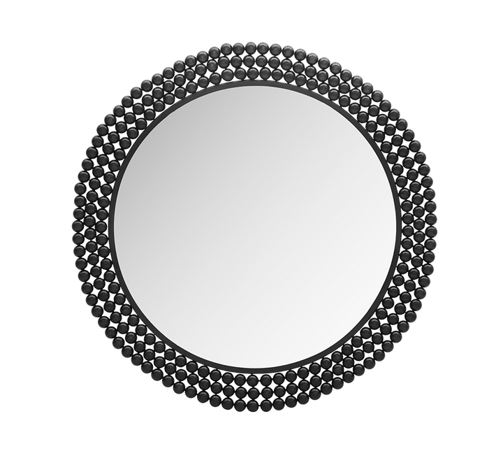 Amila mirror Ø76 cm black