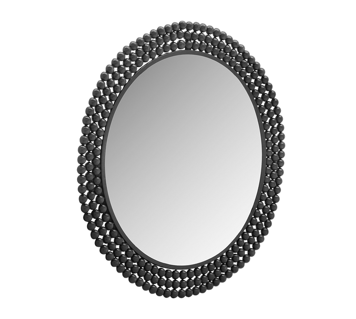 Amila mirror Ø76 cm black