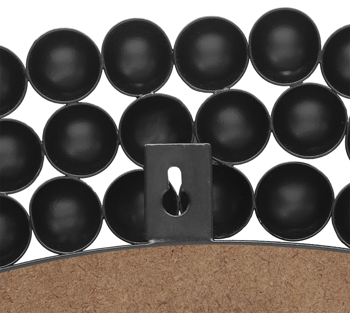Amila mirror Ø76 cm black