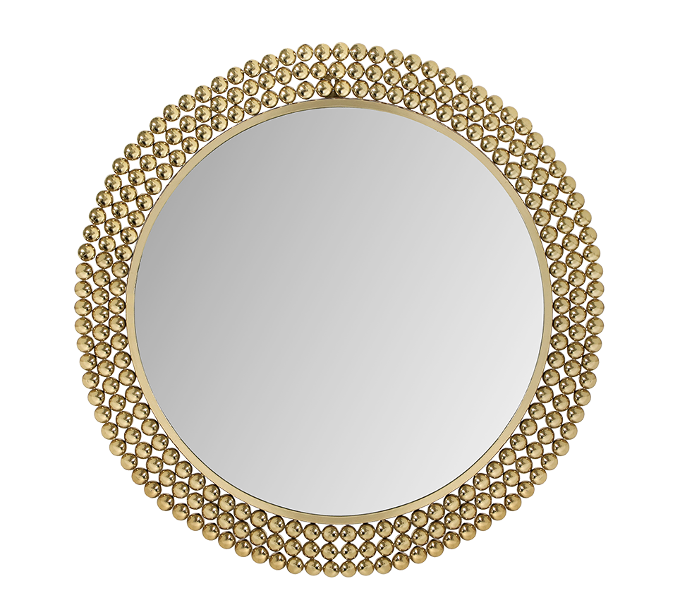 Amila mirror Ø76 cm gold
