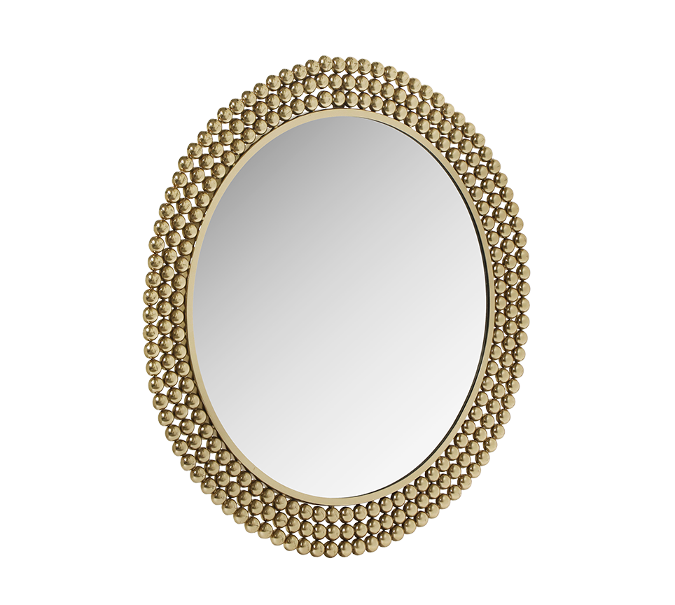 Amila mirror Ø76 cm gold