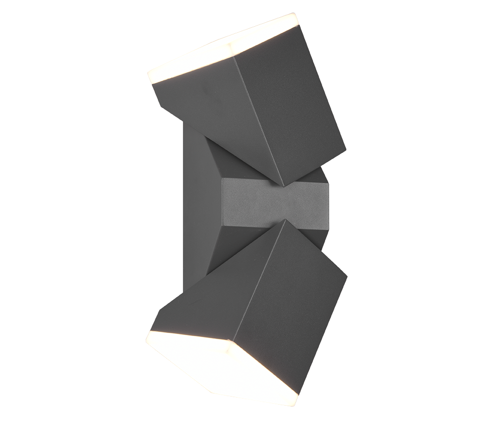 Avon LED 2-pc wall lamp anthracite — 270660242