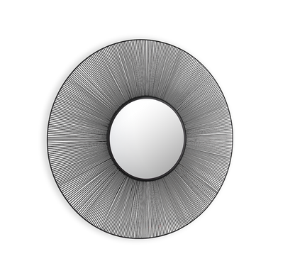Manika mirror Ø100 black