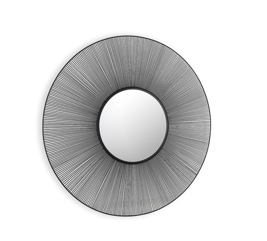 Manika mirror Ø100 black