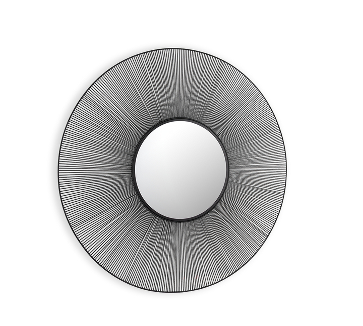 Manika mirror Ø100 black