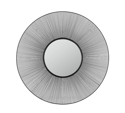 Manika mirror Ø100 black