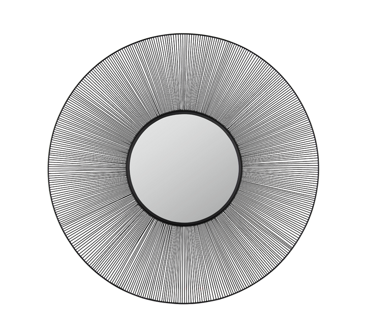 Manika mirror Ø100 black
