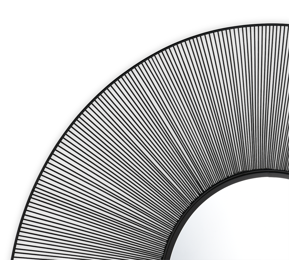 Manika mirror Ø100 black
