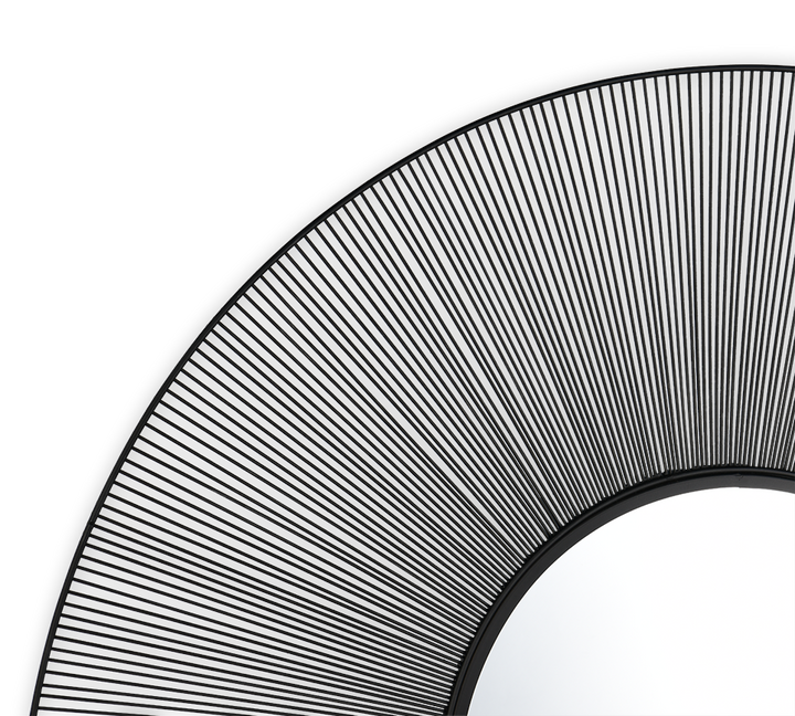 Manika mirror Ø100 black