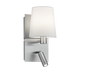 Marriot wall lamp E27 + LED brushed steel/white — 271470207