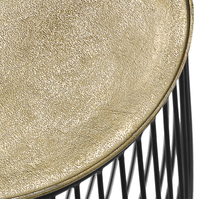 Rinara side table Ø43 x 42 cm gold/black