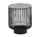 Rinara side table Ø41 x 46 cm silver/black