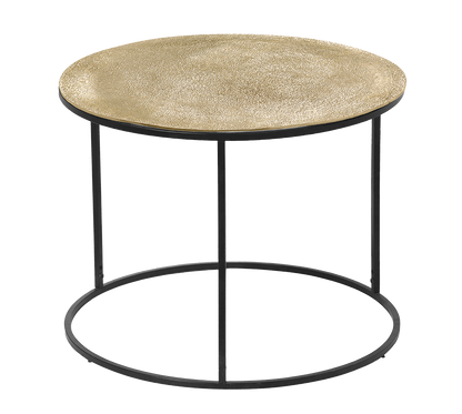 Padma side table Ø60 x 46 cm gold/black