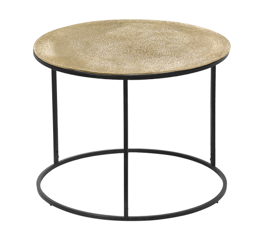 Padma side table Ø60 x 46 cm gold/black