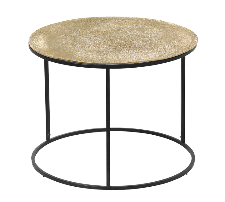 Padma side table Ø60 x 46 cm gold/black