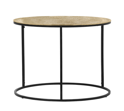Padma side table Ø60 x 46 cm gold/black