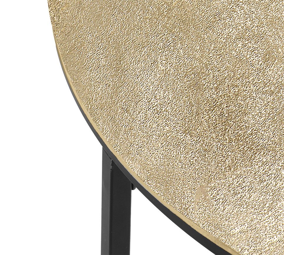 Padma side table Ø60 x 46 cm gold/black