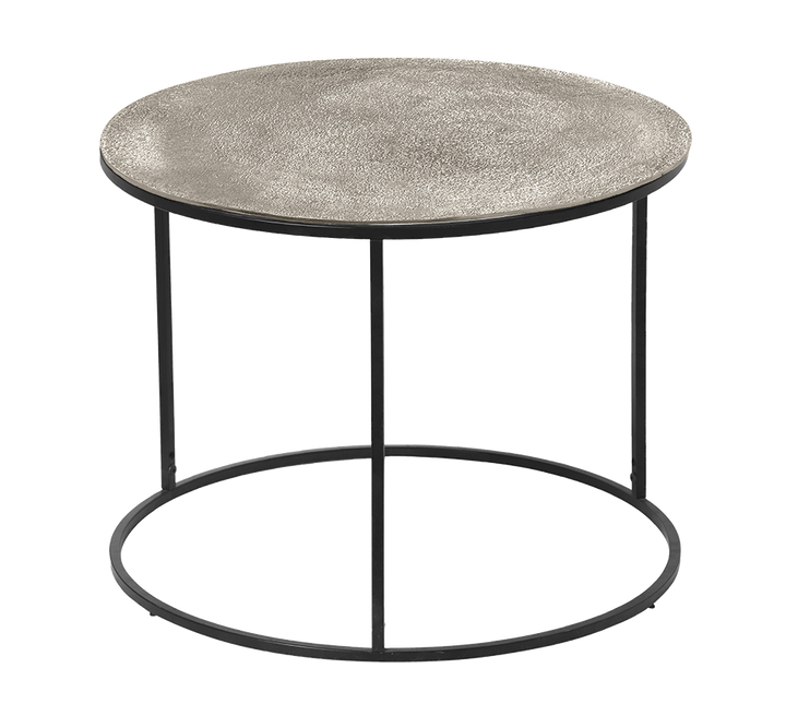 Padma side table Ø60 x 46 cm silver/black