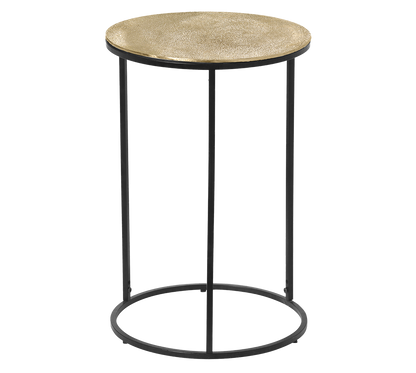 Padma side table Ø41 x 61 cm gold/black