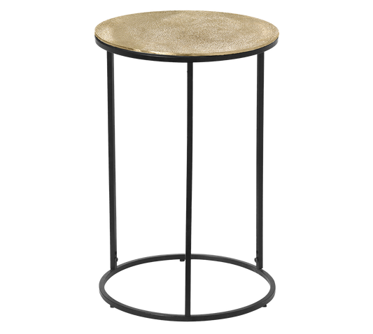 Padma side table Ø41 x 61 cm gold/black