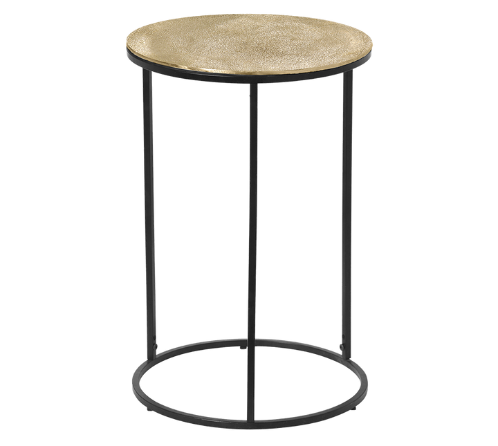 Padma side table Ø41 x 61 cm gold/black
