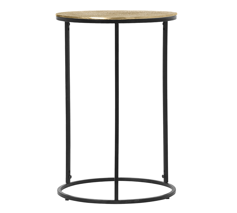 Padma side table Ø41 x 61 cm gold/black