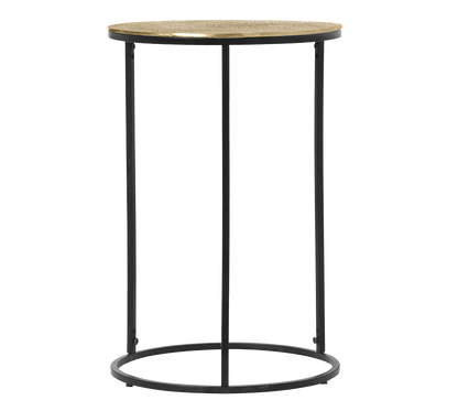 Padma side table Ø41 x 61 cm gold/black