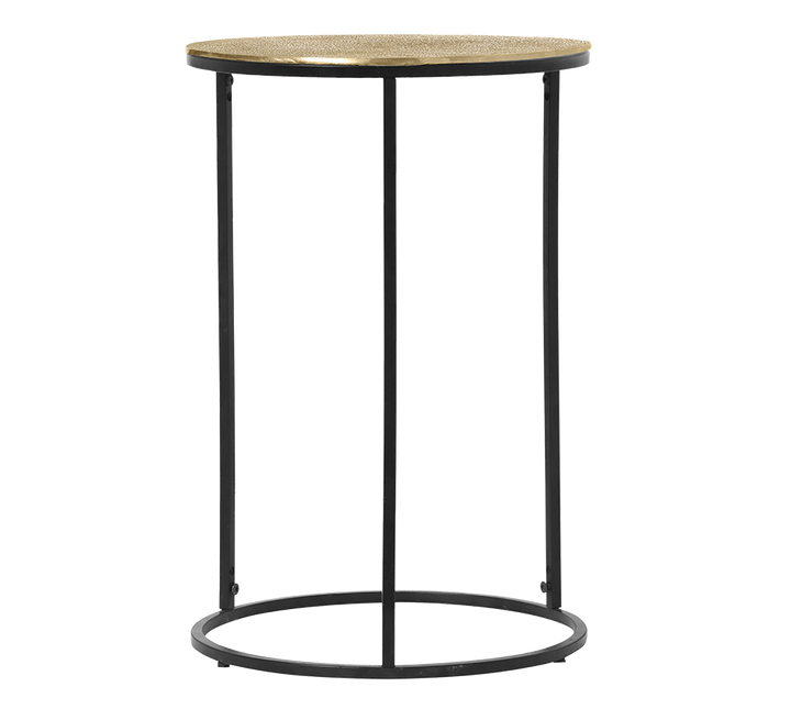 Padma side table Ø41 x 61 cm gold/black
