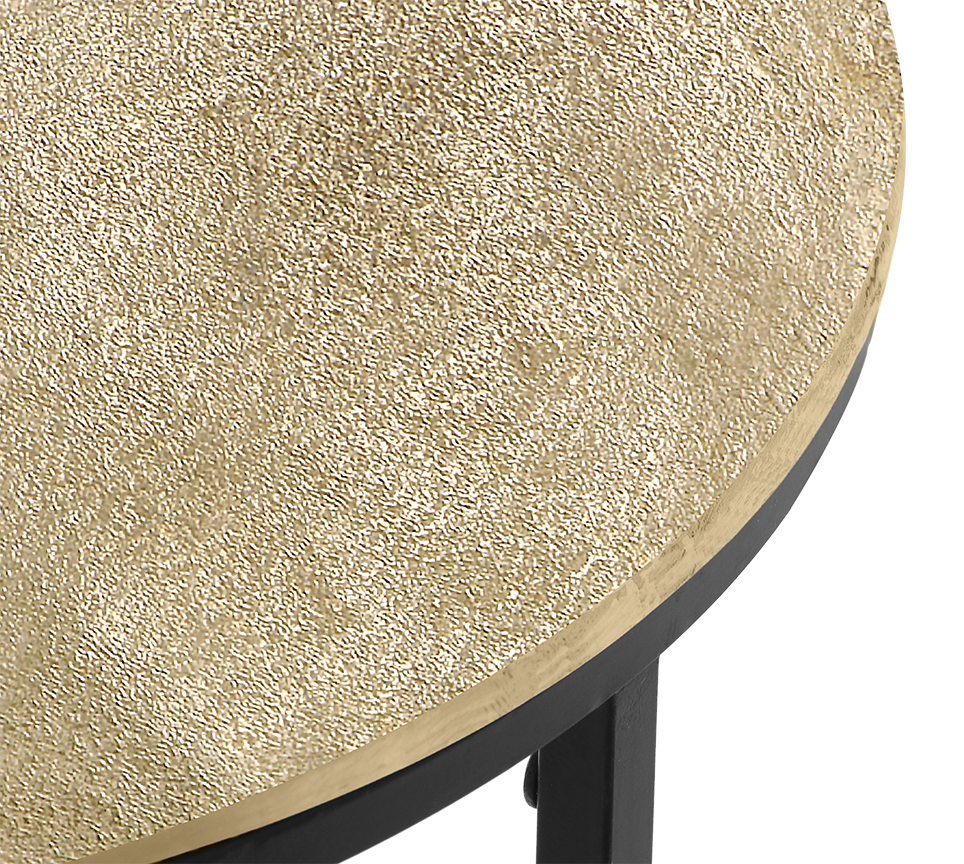 Padma side table Ø41 x 61 cm gold/black