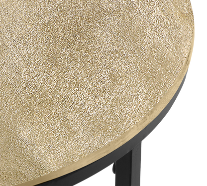 Padma side table Ø41 x 61 cm gold/black