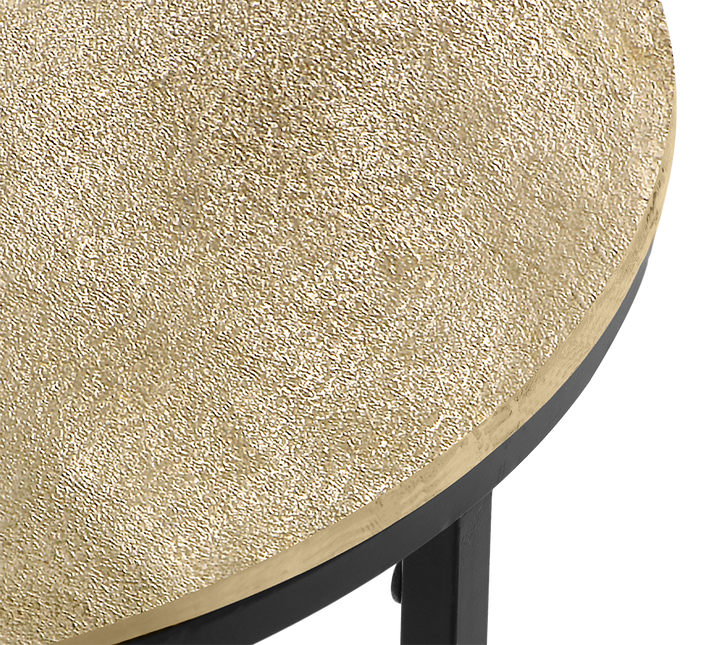 Padma side table Ø41 x 61 cm gold/black