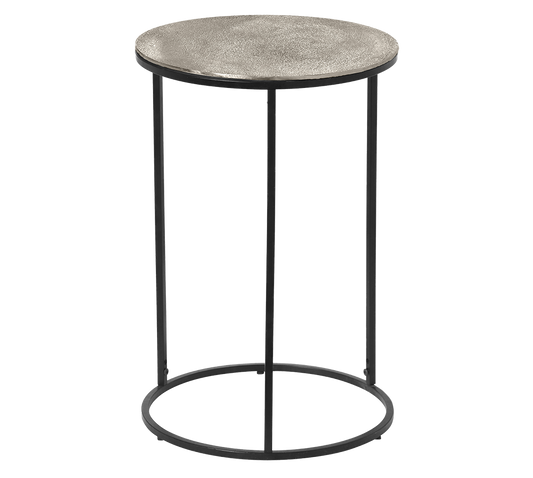 Padma side table Ø41 x 61 cm silver/black