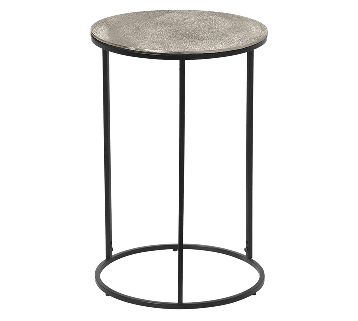 Padma side table Ø41 x 61 cm silver/black