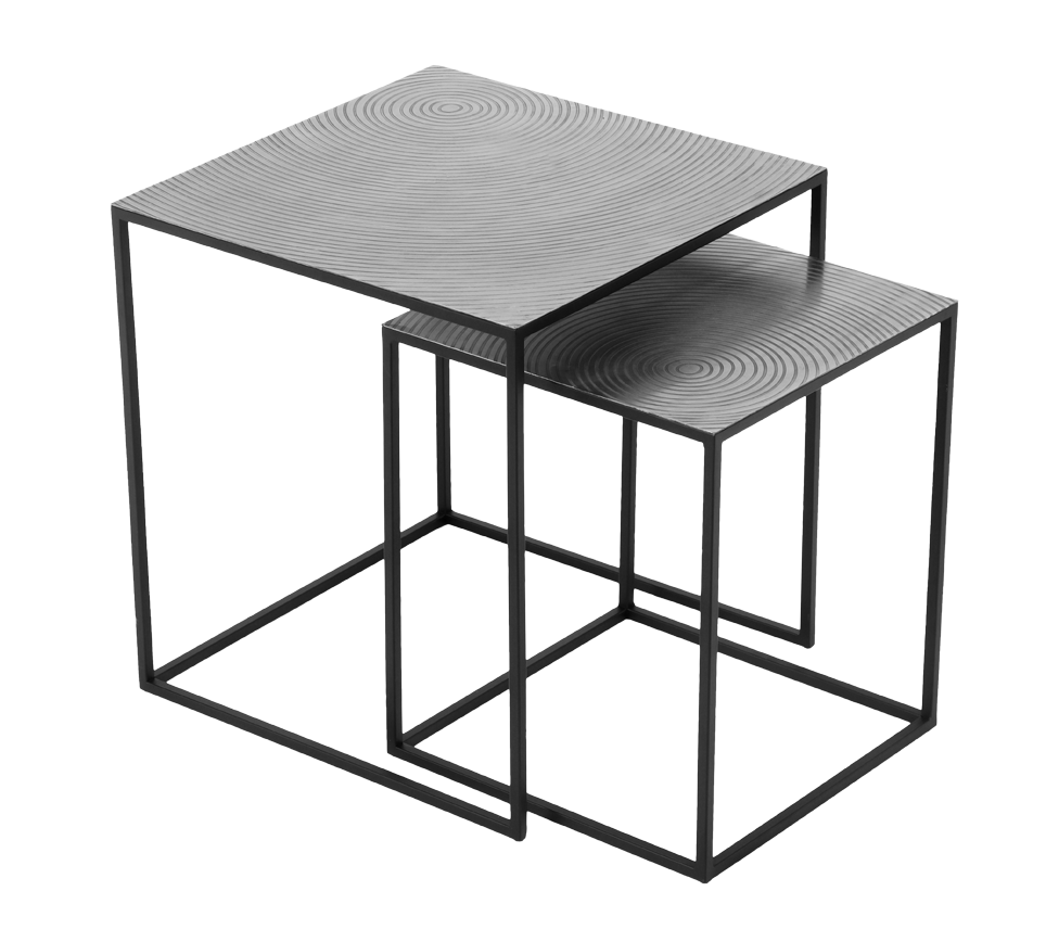 Shanti table set 50 cm + 40 cm silver