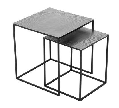 Shanti table set 50 cm + 40 cm silver