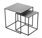 Shanti table set 50 cm + 40 cm silver