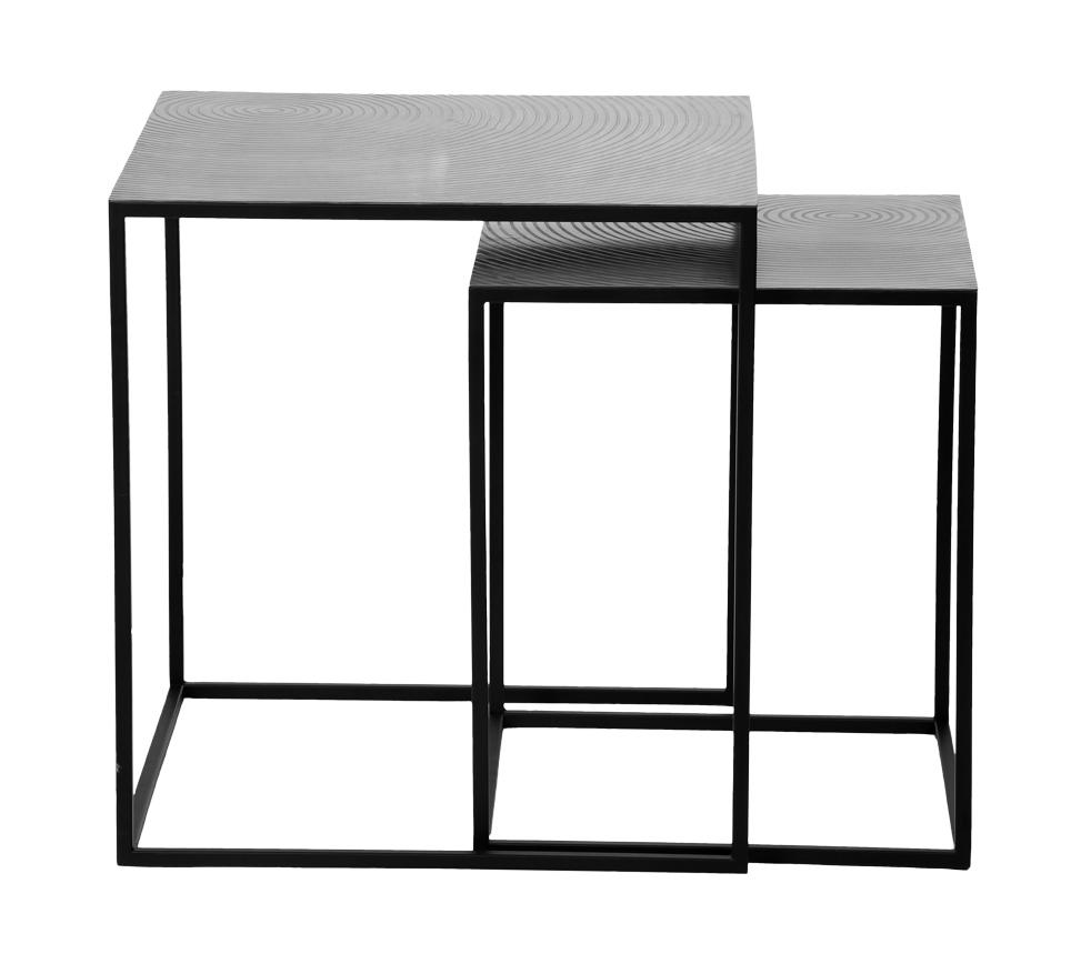 Shanti table set 50 cm + 40 cm silver